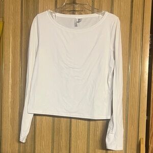H&M Classic White Long Sleeve Top